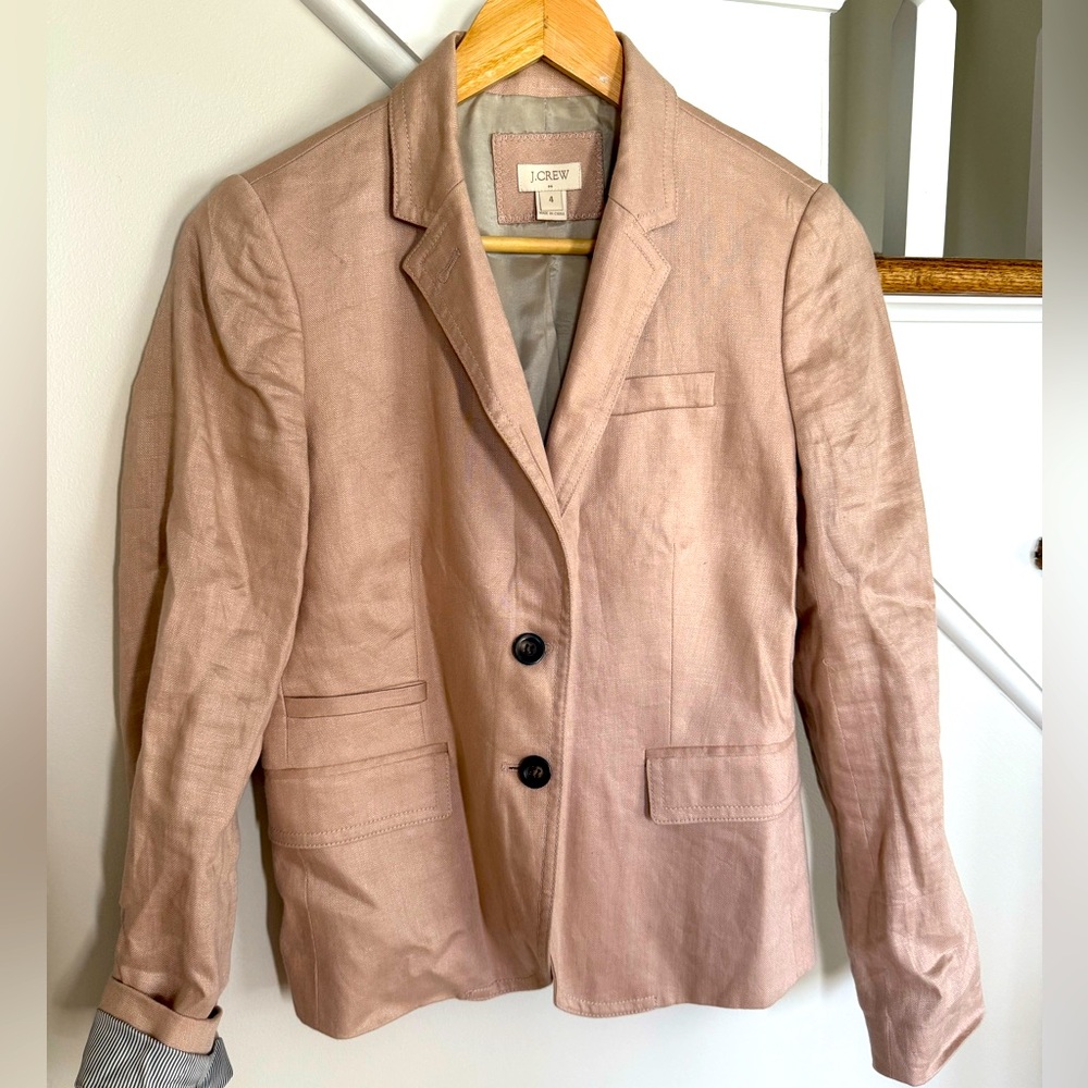 J. Crew Women's Blush Pink Mauve Blazer